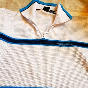 Vintage meshnet shirt 1/4 zip